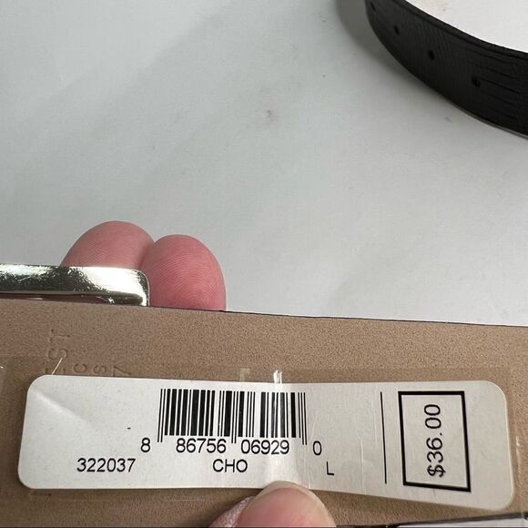 Nine West Faux Leather belt with silver buckle brand new! Brown - Picture 4 of 8